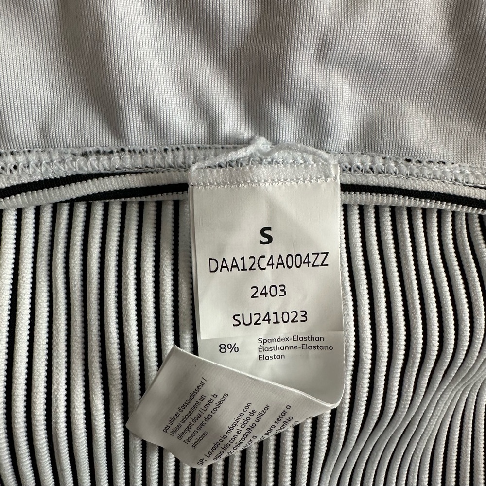 NWT Cupshe white black striped bikini size S - Picture 5 of 5
